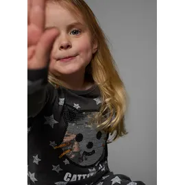 Kidsworld Jerseykleid in anthrazit-gemustert | Gr.: 116/122