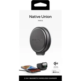 Native Union Voyage 2-in-1 Qi2 Foldable Wireless Charger Black