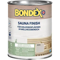 Bondex Sauna Finish 1 L für Holzoberflächen, Wasser- und Schmutzabweisend, Mild, Natürlich, Weiß