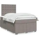 Maison Exclusive - Boxspringbett mit Matratze Taupe 120x200 cm Stoff - Taupe
