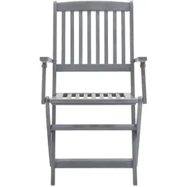 vidaXL Gartenstuhl klappbar 48,7 x 57 x 91 cm braun 8 St.