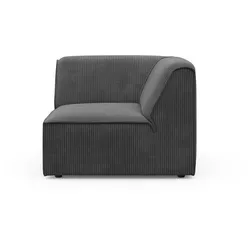 Sofa-Eckelement RAUM.ID "Merid", grau, B:97cm H:70cm T:97cm, 100% Polyester, Polsterelemente, als Modul oder separat verwendbar, für individuelle Zusammenstellung