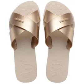 havaianas Aqua Metallic Beige 37