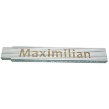 Heka Zollstock Maximilian 2 m, weiß