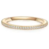 Lulu & Jane Ring aus Messing Zirkonia in gelbgold | Gr.: 52