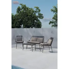 venture home Zakynthos Sofa-Set Gartenlounge braun