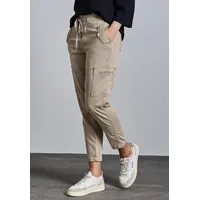STREET ONE Damen A378679 Cargo Hose, Buff Grey, 44W