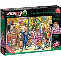 JUMBO Spiele Wasgij Christmas 21 - Eine fröhliche Verwandlung (2x1000 Teile)