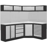 Kraftwerk Mobilio 4er Kombi, Unterschranke, Eckschrank, Oberschrank, 3964NIX