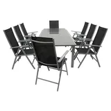 Freital Handels GmbH Garnitur 9-tlg. Grau/Schwarz