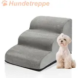 Hundetreppe Rutschfeste Haustierrampe Treppen Hunderampe fuer Haustier Hundestufen Abnehmbar und waschbar 3-stufige - Swanew