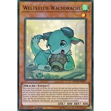 MP18-DE047 - Weltkelch-Wachdrache - Ultra Rare - DE - im Set mit Ultrapro Toploader - Yugioh