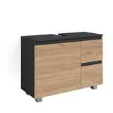 Vicco J-shape 80 x 60,8 x 33 cm anthrazit matt/eiche