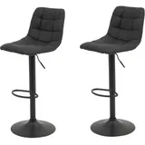Hela Barhocker Yvonne Anthrazit, 2er Set