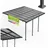 Juskys Terrassendach Borneo 400 x 300 cm anthrazit