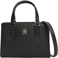 Tommy Hilfiger TH Daily Mini Tote Mono Schultertasche Kunstleder Black