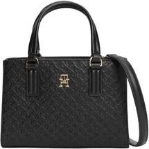 Tommy Hilfiger TH Daily Mini Tote Mono Schultertasche Kunstleder Black