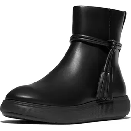 FitFlop Iq-comff Tassel Leather Stiefeletten für Damen schwarz, 38 EU