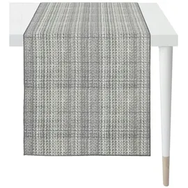 APELT Tischläufer Cona 45 x 140 cm Mischgewebe Grau Dunkelgrau