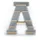 BOARTI Kinderregal Buchstabe A 54 x 49 x 19 cm Holz grau