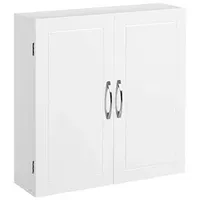 VASAGLE Bad-Hängeschrank weiß 60,0 x 18,0 x 60,0 cm