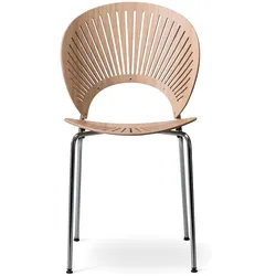 Fredericia Trinidad Stuhl, chrom / eiche lackiert