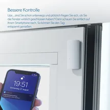 Unitec WIFI Tür- Fensteralarm Weiß