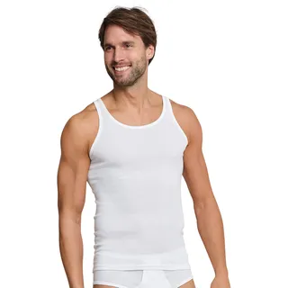 SCHIESSER Unterhemd 2er-Pack, Weiß - Original Feinripp für Herren 2 Pack