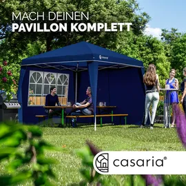 CASARIA Seitenwand Faltpavillon Capri 2er-Set Rot 3x3m