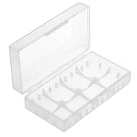 AccuCell Universal 4er Akkuschutzbox für CR123A Akku, CR 16340 oder 2 CR 18650 Akku, Batterien