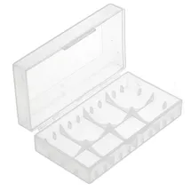 AccuCell Universal 4er Akkuschutzbox für CR123A Akku, CR 16340 oder 2 CR 18650 Akku, Batterien
