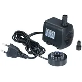 DIYlife LED-Licht-Tauchpumpe, 800 l/h, extrem leise, für Aquarium, Teich, Pool, Wasserbrunnen, UK-Stecker UK Plug