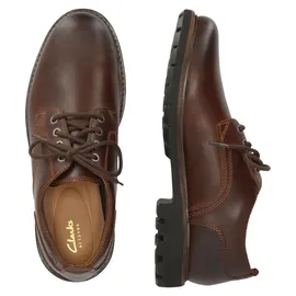 CLARKS Batcombe Tie Schuhe Dark Tan Lea 42 1/2