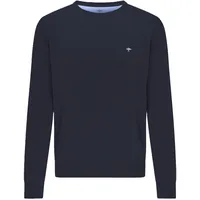 FYNCH-HATTON Strickpullover »FYNCH-HATTON Langarmpullover« mit Rundhalsausschnitt Navy 3XL