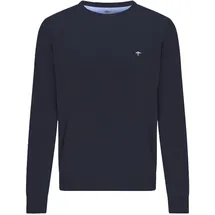 FYNCH-HATTON Strickpullover »FYNCH-HATTON Langarmpullover« mit Rundhalsausschnitt Navy 3XL