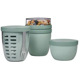 Mepal Ellipse Lunchpot, Fruitpot und Snackpot 3er Set Nordic Sage