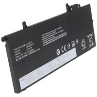 AccuCell Akku passend für Lenovo ThinkPad X280, Li-Polymer, 11,4V,