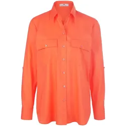 Bluse Hemdkragen Peter Hahn orange, 44