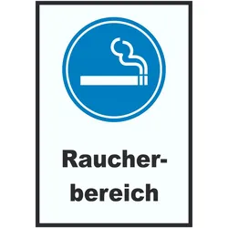 Raucherbereich Schild A3 (297x420mm)