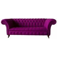 JVmoebel Chesterfield-Sofa, Chesterfield Sofa Dreisitzer Wohnzimmer Sofas Couch Klassisch lila