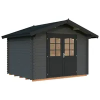 Palmako Gartenhaus Vivian 6,9 m2 - 28 mm Grau