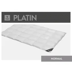 Gänsedaunenbettdecke SPESSARTTRAUM "Platin", weiß, B:200cm L:220cm, Bezug: 100% Baumwolle. Füllung: 100% Gänsedaunen, Bettdecken, hergestellt in Deutschland, allergikerfreundlich