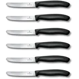 Victorinox Swiss Classic Tomaten-/Tafelmesser 6-tlg. schwarz