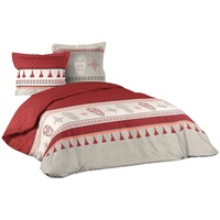 dynamic24 3tlg. Bettwäsche 240x220cm Azteken Mexico Baumwolle Bettdecke Übergröße Bett