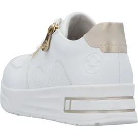 Rieker N8100 Damen Weite Weit/Beige/Weiß 38