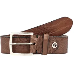 b.belt Gürtel Leder (schlamm-grau schlamm-grau)   Braun Herren 