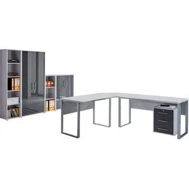 BMG Möbel Büro Office Edition Set 4 grau
