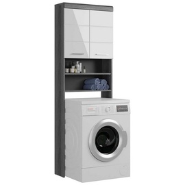 xonox.home Xonox Home Waschmaschinenüberbau Scout, Rauchsilber Nachbildung/weiß Hochglanz