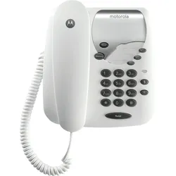 Motorola Voice - CT1 Schnurgebundenes Telefon, schnurgebundene Anrufe, nahtlose Verbindungen, Stummschaltungsfunktion - Weiß