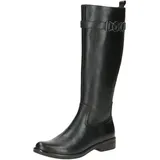 CAPRICE Damen Hohe Stiefel mit Absatz aus Leder Elegant, Schwarz (Black Nappa), 38 EU